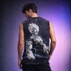Vegeta - Sacrifice | Acid Wash Tank Top | Black