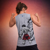 Baki - Demon Back | Acid Wash Tank Top | White