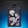 Saturo Gojo - Infinity | Acid Wash Tank Top | Black