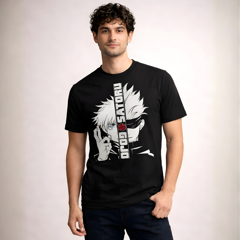 Gojo Saturo | Regular Unisex T-Shirt | Black