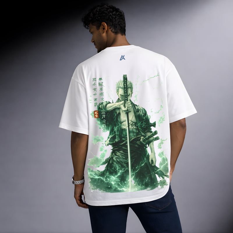 Zoro - Master Swordsman | Oversized Unisex T-Shirt | White