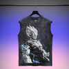 Vegeta - Sacrafice | Acid Wash Tank Top | Black