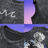 Vegeta - Sacrifice | Acid Wash Tank Top | Black