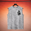 Baki - Demon Back | Acid Wash Tank Top | White