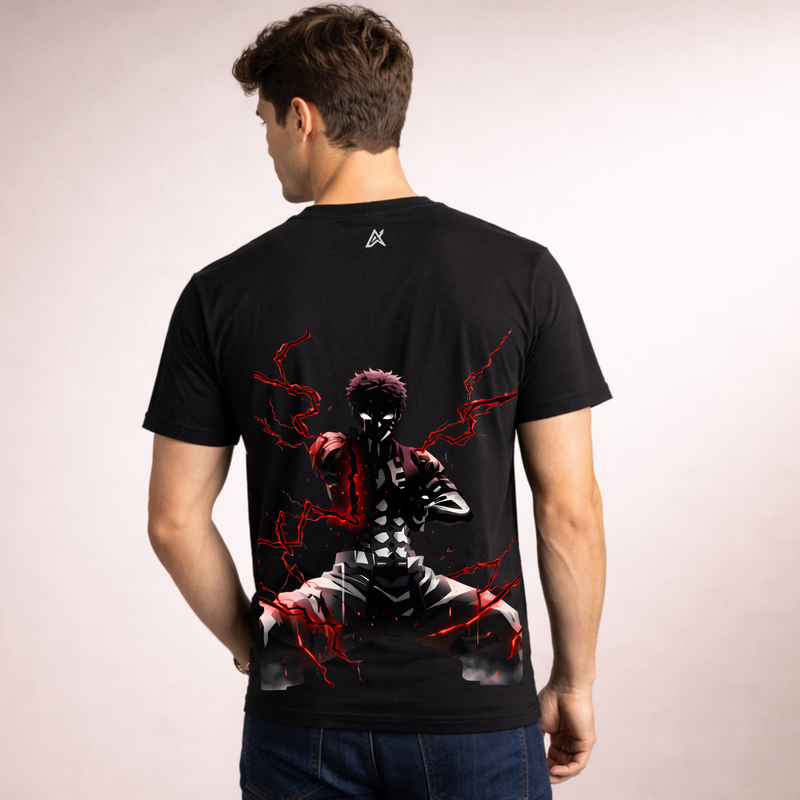 Akaza - Blood Demon Art | Regular Unisex T-Shirt | Black