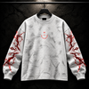 Malevolent Shrine – Ryomen Sukuna | Waffle Sweatshirt | White & Red | Inspired