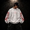 Malevolent Shrine – Ryomen Sukuna | Waffle Sweatshirt | White & Red | Inspired