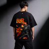 Rengoku - Set Your Heart Ablaze | Oversized Unisex T-Shirt | Black | Inspired