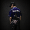 Sasuke - lone-wolf | Oversized Unisex Jersey | Blue and Purple  | Inspired