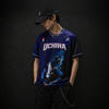 Sasuke - lone-wolf | Oversized Unisex Jersey | Blue and Purple  | Inspired