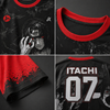 Itachi - Unsung Hero | Oversized Unisex Jersey | Black and Red  | Inspired
