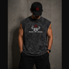Yujiro Hanma -The Ogre | Acid Wash Tank Top  | Black | Inspired