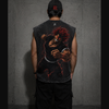 Yujiro Hanma -The Ogre | Acid Wash Tank Top  | Black | Inspired