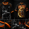 Goku -The Legendary Super Saiyan |Oversized Unisex Jersey | Black and Orange   | Inspired