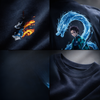 Tanjiro-Water Breathing | Oversized Unisex T-shirt  | Navy Blue | Inspired