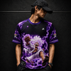 Monkey D. Luffy - Sun God Nika | Oversized Unisex Jersey | Purple and Black   | Inspired
