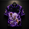 Monkey D. Luffy - Sun God Nika | Oversized Unisex Jersey | Purple and Black   | Inspired