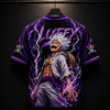 Monkey D. Luffy - Sun God Nika | Oversized Unisex Jersey | Purple and Black   | Inspired