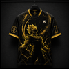Vegeta - The Proud Saiyan Prince| Oversized Unisex Jersey | Gold and Black   | Inspired