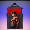 Baki - Hanma | Acid Wash Tank Top | Black