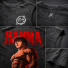 Baki - Hanma | Acid Wash Tank Top | Black