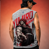 Yujiro Hanma -The Demon | Acid Wash Tank Top  | White  | Inspired