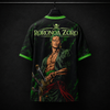 Roronoa Zoro -King of Hell |Oversized Unisex Jersey | Green and Black   | Inspired