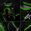 Roronoa Zoro -King of Hell |Oversized Unisex Jersey | Green and Black   | Inspired