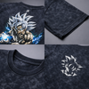 Goku - Ultra Instinct| Acid Wash Unisex T-Shirt | Navy Blue