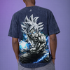 Goku - Ultra Instinct| Acid Wash Unisex T-Shirt | Navy Blue