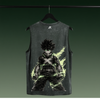 Deku - The Hero | Acid Wash Tank Top | Bottle Green