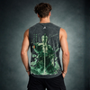 Zoro - King Of Hell | Acid Wash Tank Top | Bottle Green