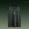 Zoro - King Of Hell | Acid Wash Tank Top | Bottle Green